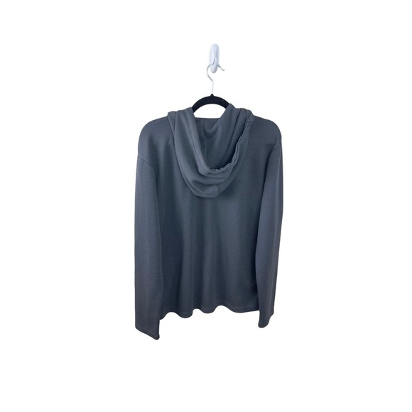 Samsoe & Samsoe L Castlerock Gray Behta Hoodie Kangaroo Pocket - Picture 2 of 3